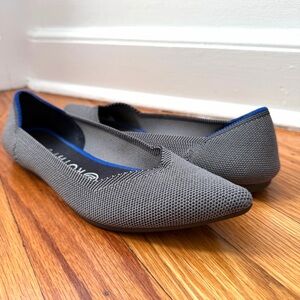 Rothy’s the Point Cloud Grey Birdseye Women's Flats Size 8